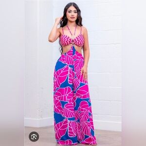 Fashion Nova On An Island Jumpsuit  Large